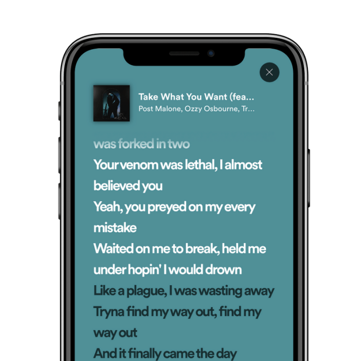 Spotify刚刚开始在美国测试其现场歌词功能 Spotify刚刚开始在美国测试其现场歌词功能