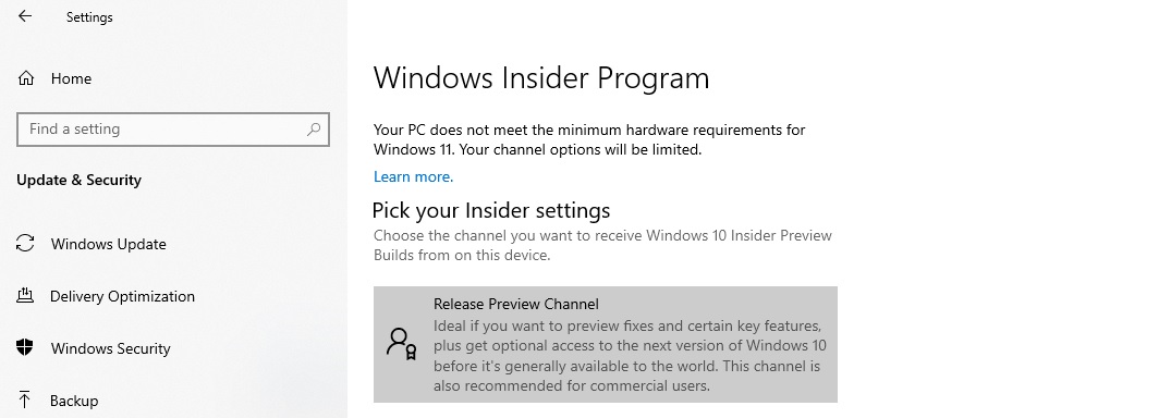 如何在不受支持的设备上安装 Windows 11 Insider 预览版 如何在不受支持的设备上安装 Windows 11 Insider 预览版